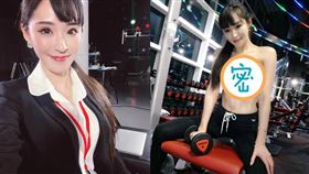 貝琪近日PO出一組健身性感照。（圖／翻攝自miss.becky.lawyer IG）