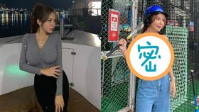 陳香菱低胸戰袍上身揮棒。（圖／翻攝自陳香菱IG）