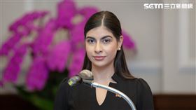 蔡英文接受尼加拉瓜共和國新任駐臺特命全權大使李蜜娜呈遞到任國書。（圖／總統府提供）