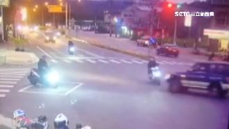 無照男載妹騎車貪快　遭撞飛1層樓高