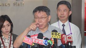 柯文哲受訪　記者李依璇攝影