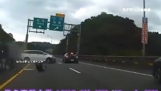 開到睡著？轎車晃擦撞休旅車害撞護欄