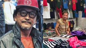 香港資深男星廖啟智/被誤傳淪落到擺攤賣衣服。微博/IG