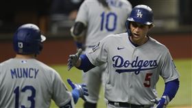 ▲道奇游擊手席格（Corey Seager）季後賽敲出8轟。（圖／美聯社／達志影像）