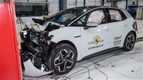 ▲福斯ID.3 NCAP 2020撞擊測試獲得5顆星。（圖／翻攝EURO NCAP網站）
