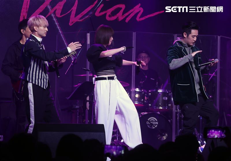 徐若瑄音樂分享會嘉賓熊仔、NU zone。（記者邱榮吉/攝影）