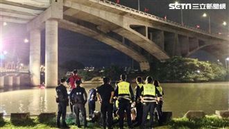 BMW駕駛拒檢跳河　警消尋獲已溺斃
