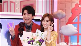 吳宗憲今天出席記者會替女兒吳姍儒與搭檔梁赫群節目站台。（圖／記者林聖凱攝影）