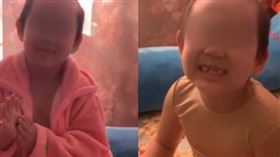 牛排,虐待,家暴,中國,撫順,遼寧,牙齒。(圖/翻攝自梨視頻)