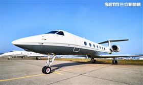 灣流G550型私人飛機外觀與奢華設備。（圖／馬里亞納觀光局提供）