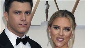 史嘉蕾喬韓森（Scarlett Johansson）,科林約斯特（Colin Jost）圖／美聯社/達志影像
