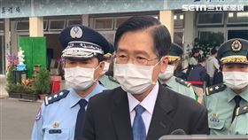 ▲嚴德發慰問朱冠甍家屬（圖／王浩原攝影）