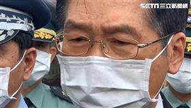 ▲嚴德發慰問朱冠甍家屬（圖／王浩原攝影）