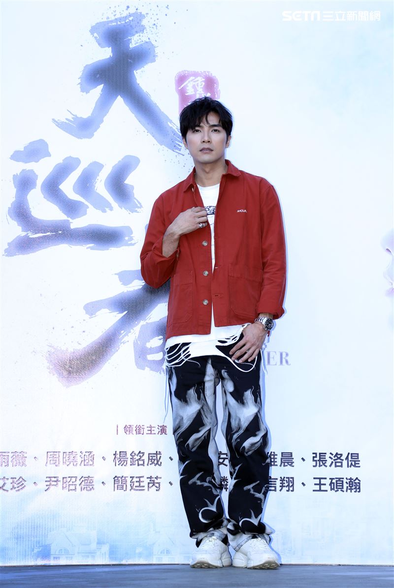 賀軍翔出席「天巡者」見面會。（記者邱榮吉/攝影）