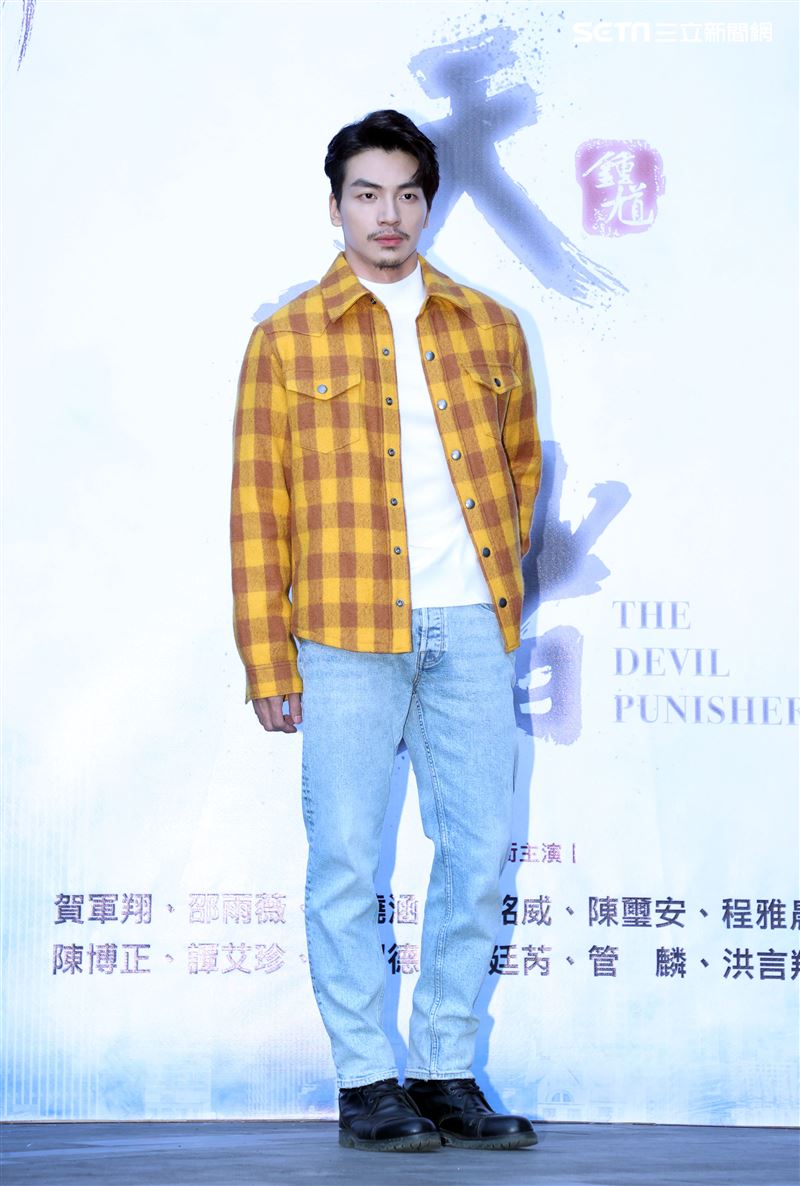 張洛偍出席「天巡者」見面會。（記者邱榮吉/攝影）