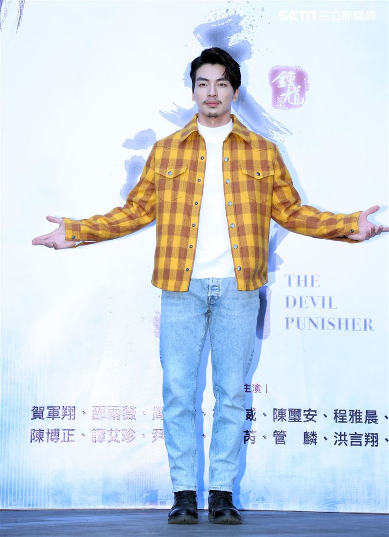 張洛偍出席「天巡者」見面會。（記者邱榮吉/攝影）