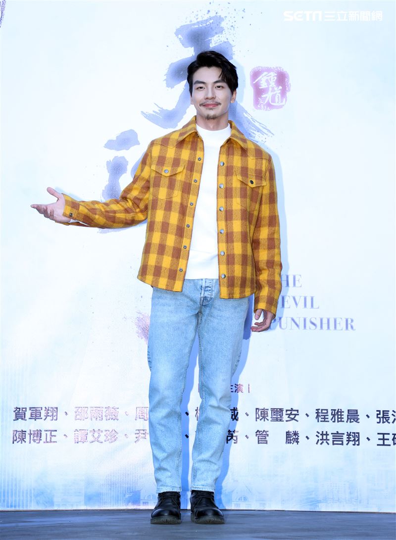 張洛偍出席「天巡者」見面會。（記者邱榮吉/攝影）