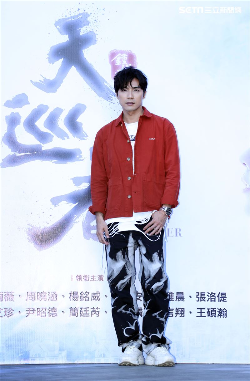 賀軍翔出席「天巡者」見面會。（記者邱榮吉/攝影）