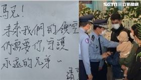 空軍司令熊厚基前往靈堂慰問殉職飛官朱冠甍家屬，留言牆留言（組合圖）