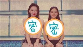 凱莉、王宣放送泳裝辣照。（圖／翻攝自IG）