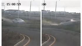 中國,山東,開車,駕照,考試,爆衝（圖／翻攝自梨視頻）