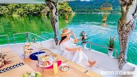 日月潭搭船喝下午茶／molly莫莉授權提供