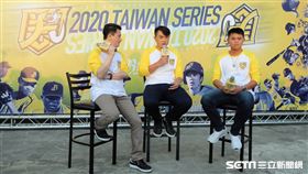 ▲中信兄弟傳奇球星彭政閔出席賽前活動。（圖／記者劉彥池攝影）