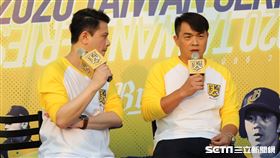 ▲中信兄弟傳奇球星彭政閔出席賽前活動。（圖／記者劉彥池攝影）