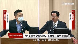 挺謝志偉譙反同　吳釗燮1句嗆爆藍委