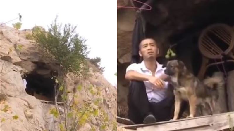 現代版陶淵明？他帶狗隱居山洞8年
