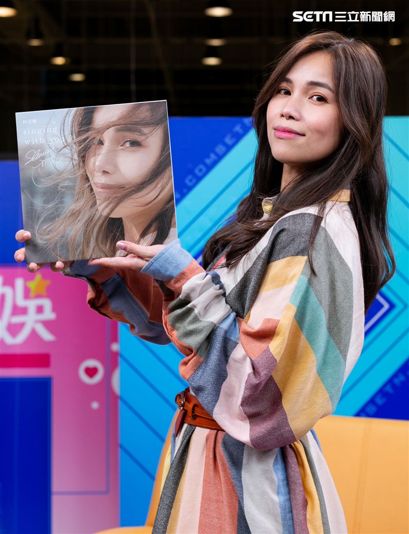  林芯儀安安大明星（專輯宣傳）。（記者楊澍/攝影）