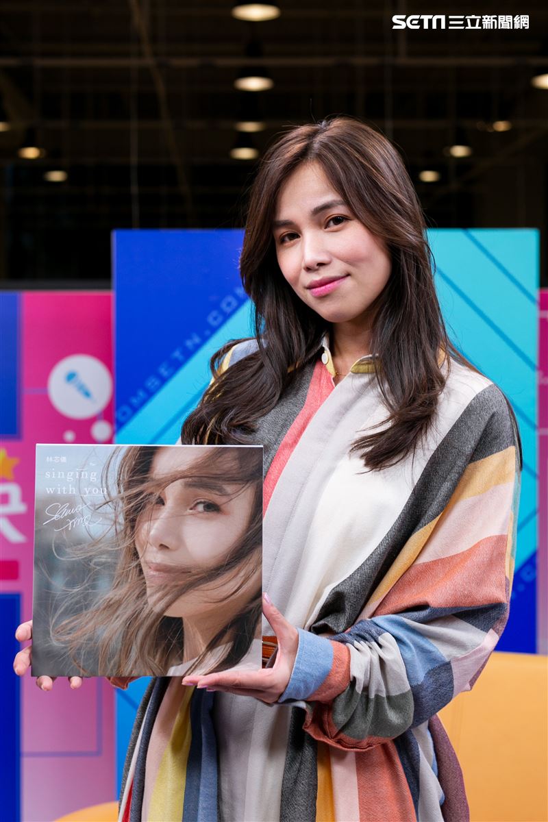  林芯儀安安大明星（專輯宣傳）。（記者楊澍/攝影）