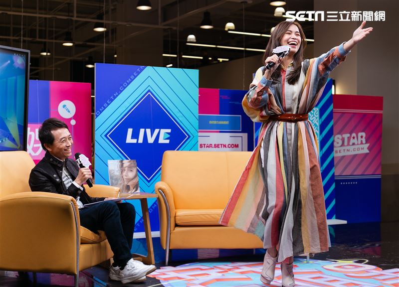  林芯儀安安大明星（專輯宣傳）。（記者楊澍/攝影）