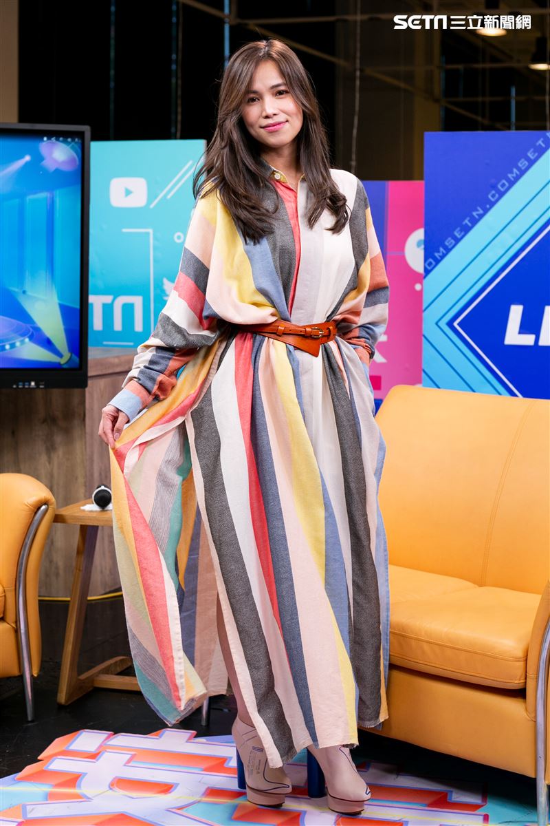 林芯儀安安大明星專輯宣傳。（記者楊澍/攝影）