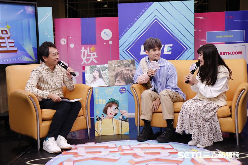 許凱皓與莊凌芸安安大明星。（圖／記者林聖凱攝影）