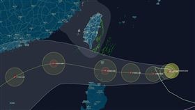 閃電颱風。（圖／翻攝自「台灣颱風論壇｜天氣特急」）
