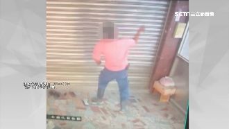 抗議施工噪音遭報復　工人木棍砸鐵門