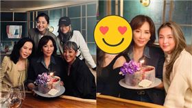 港星劉嘉玲演藝圈好友眾多，她今（4）日在IG上曬與好友的慶生照，其中可見陳奕迅妻子以及其愛女。母女倆一同參加聚會，