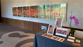 台南晶英酒店全新年度藝術作品展，邀請在國際上享有盛名、畫風獨樹一格的藝術家「白魚」林伯禧共襄盛舉。（圖／台南晶英酒店提供）