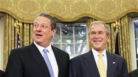 高爾,小布希（圖／達志影像／美聯社）