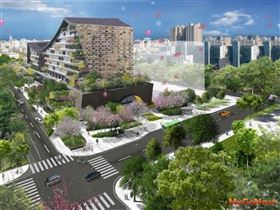 鳳山車站暨開發大樓3D示意圖（圖／高雄市政府）