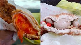 有網友分享桃園一家人氣鹹酥店，除了一般常見的雞排口味外，其中竟驚見「雞睪丸雞排」，特殊口味立刻引起網友熱議。（圖／翻攝自臉書社團「美食公社」）