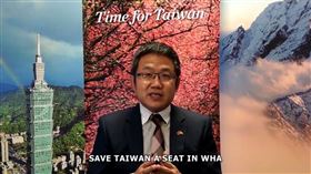 駐匈牙利大使劉世忠呼籲WHA給台灣一席之地。（圖／翻攝自駐匈牙利代表處影片）