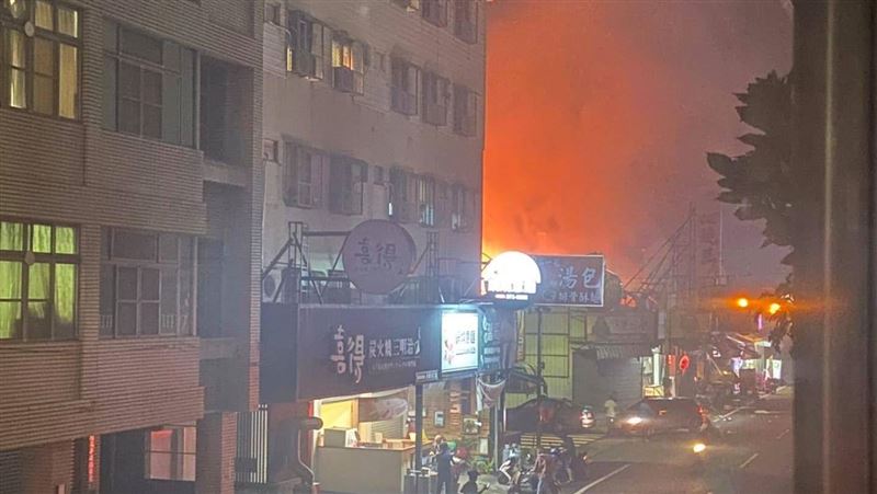 台南永康爆炸聲！疑氣爆冒火光竄濃煙