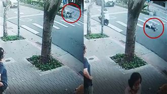 他偷丟垃圾躲稽查遭撞死…驚悚畫面曝