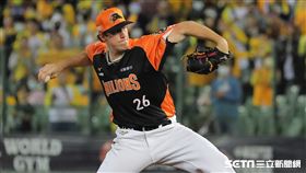▲統一獅先發投手泰迪。（圖／記者劉彥池攝影）