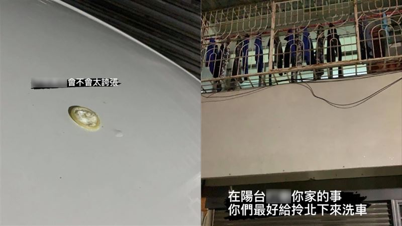 「千萬子孫」砸車頂　車主崩潰網笑翻