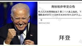 拜登　商標　大陸註冊（圖／翻攝自中國商標網）