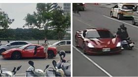 法拉利　監視器　騎車　台中（圖／翻攝畫面）