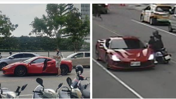 直衝毫無減速　正妹飛撞法拉利畫面曝